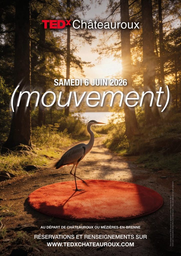 TEDxChâteauroux — Affiche officielle (mouvement)